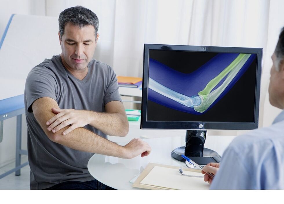 küünarnuki liigese artroos X -RAY pildil